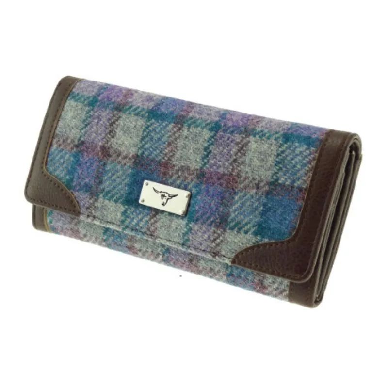 Ladies Harris Tweed Long Butte Wallet  Creative Irish Gifts