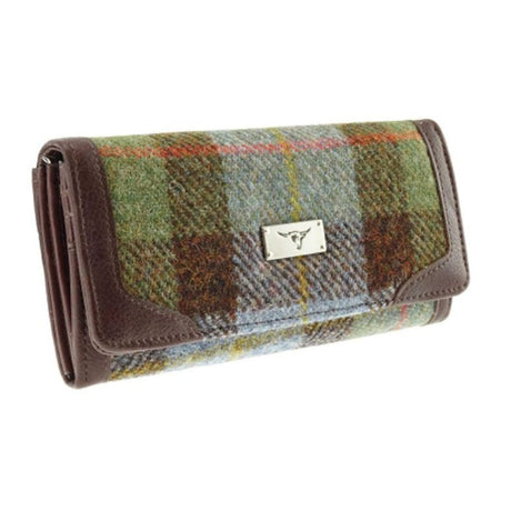 Ladies Harris Tweed Long Butte Wallet Macleod Creative Irish Gifts
