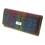 Ladies Harris Tweed Long Butte Wallet Multi Colour Creative Irish Gifts