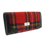 Ladies Harris Tweed Long Butte Wallet Royal Stewart Creative Irish Gifts