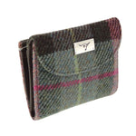Ladies Harris Tweed Jura Small Wallet Muted Green Creative Irish Gifts