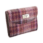 Ladies Harris Tweed Jura Small Wallet Pink Creative Irish Gifts