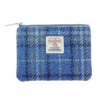 Harris Tweed Mini Zip Pouch Light Blue Creative Irish Gifts