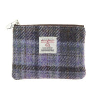 Harris Tweed Mini Zip Pouch Soft Pink Creative Irish Gifts