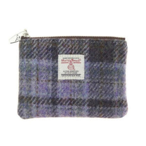 Harris Tweed Mini Zip Pouch Soft Pink Creative Irish Gifts