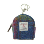 Harris Tweed Micro Pouch with Tartan Pattern Multi Colour Creative Irish Gifts