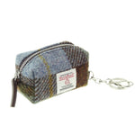 Harris Tweed Small Zip Bag with Tartan Pattern Macleod Creative Irish Gifts