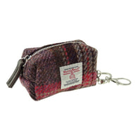 Harris Tweed Small Zip Bag with Tartan Pattern Creative Irish Gifts