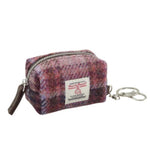 Harris Tweed Small Zip Bag with Tartan Pattern - Creative Irish Gifts