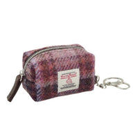 Harris Tweed Small Zip Bag with Tartan Pattern - Creative Irish Gifts