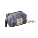 Harris Tweed Small Zip Bag with Tartan Pattern - Creative Irish Gifts