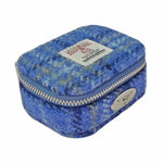 Harris Tweed Mini Square Zip Bag Light Blue Creative Irish Gifts