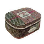 Harris Tweed Mini Square Zip Bag Muted Green Creative Irish Gifts