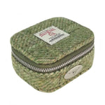 Harris Tweed Mini Square Zip Bag Green Creative Irish Gifts