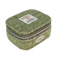 Harris Tweed Mini Square Zip Bag Green Creative Irish Gifts