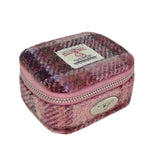 Harris Tweed Mini Square Zip Bag Pink Creative Irish Gifts