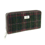 Women's Harris Tweed Wallet in Tartan Dark Green Creative Irish Gifts