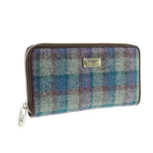 Women's Harris Tweed Wallet in Tartan Creative Irish Gifts