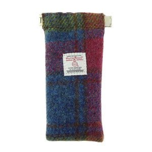 Harris Tweed Glasses Case in Tartan Multi Colour Creative Irish Gifts