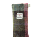 Harris Tweed Glasses Case in Tartan Muted Green Creative Irish Gifts