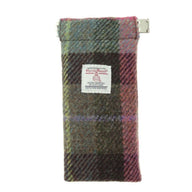 Harris Tweed Glasses Case in Tartan Muted Green Creative Irish Gifts
