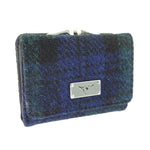 Ladies Harris Tweed Small Zip Wallet Blackwatch Creative Irish Gifts