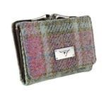 Ladies Harris Tweed Small Zip Wallet Soft Pink Creative Irish Gifts