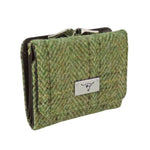 Ladies Harris Tweed Small Zip Wallet Green Creative Irish Gifts