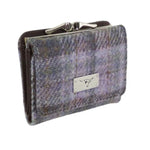 Ladies Harris Tweed Small Zip Wallet Soft Purple Creative Irish Gifts