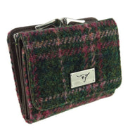 Ladies Harris Tweed Small Zip Wallet Dark Green Creative Irish Gifts