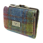 Ladies Harris Tweed Small Zip Wallet Multi Colour Creative Irish Gifts