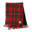 GA-LB6500-COL024 Highland Tartan Harris Tweed Scarf, Red Creative Irish gift