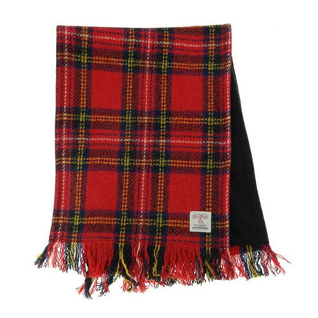 GA-LB6500-COL024 Highland Tartan Harris Tweed Scarf, Red Creative Irish gift