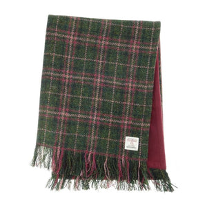  Women's Handwoven Harris Tweed Scarf, Tartan Creative Irish Gift