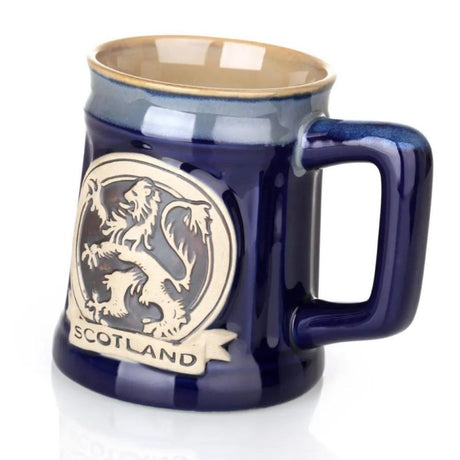Stoneware Scottish Rampant Lion Beer Mug