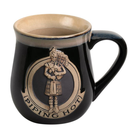 Traditional Scotland Piper Ceramic Mug Black Creative Irish Gifts