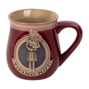 Traditional Scotland Piper Ceramic Mug Red Creative Irish Gifts