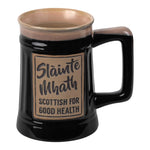 Handcrafted Celtic Slàinte Mhath Beer Mug Black Creative Irish Gift