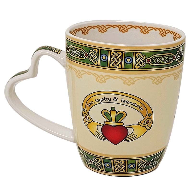 GS-CL-299-438 Bone China Celtic Claddagh Coffee Mug Creative Irish Gifts