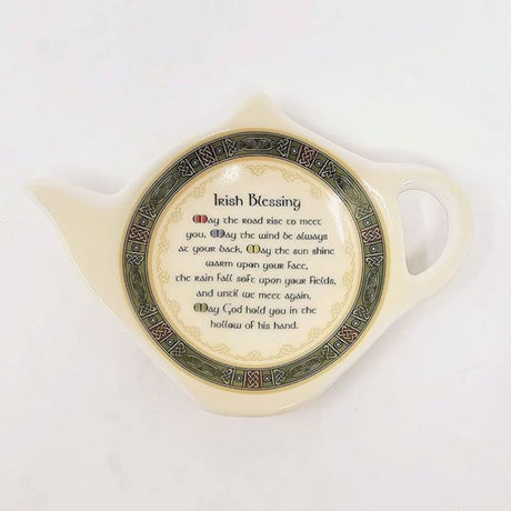  Bone China Celtic Irish Blessing Teabag Holder Creative Irish Gifts