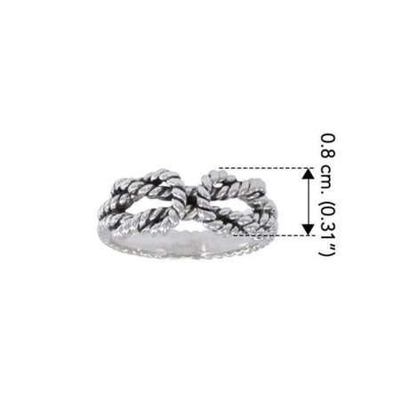 GS-SetRing "Irish Fisherman's Knot Silver Ring" Creative Irish gift.