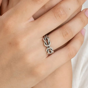 GS-SetRing "Irish Fisherman's Knot Silver Ring" Creative Irish gift.com