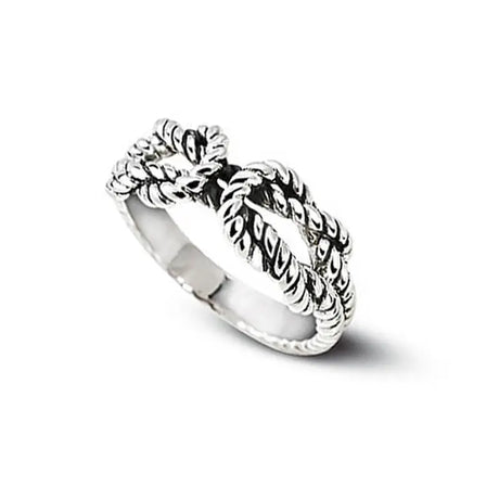 GS-SetRing "Irish Fisherman's Knot Silver Ring" Creative Irish gift