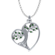 GS-TPGD038809-EG-set Sterling Silver Tree of Life Pendant with Crystals Creative Irish Gifts
