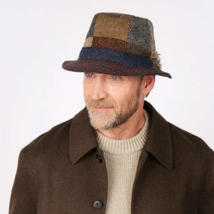Men's Irish Tweed Feather Walking Hat