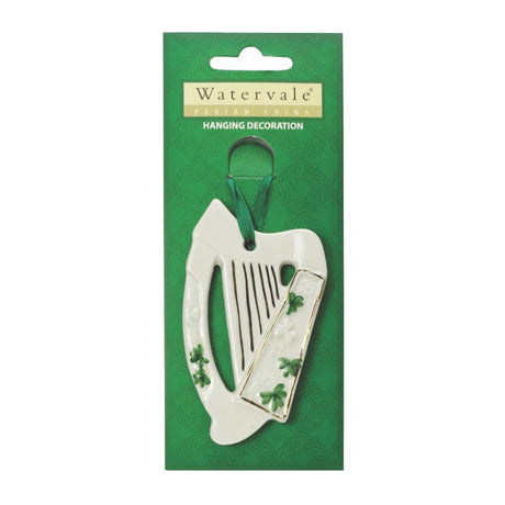 HC813 Watervale Porcelain Irish Harp Hanging Decoration Creative Irish gift