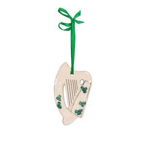 HC813 Watervale Porcelain Irish Harp Hanging Decoration Studio Creative Irish gift