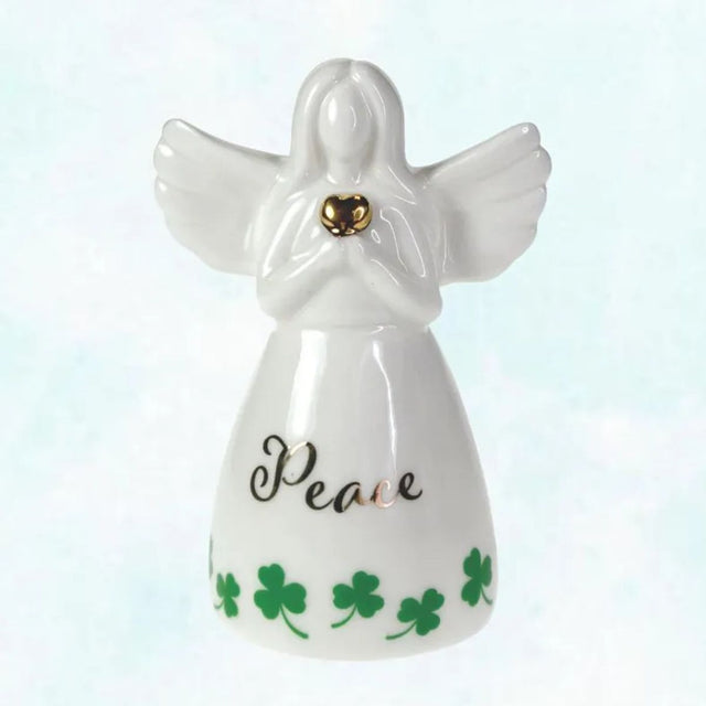 HC846 Porcelain Irish Guardian Angel Figurine, 'Peace' Message Creative Irish Gifts.com