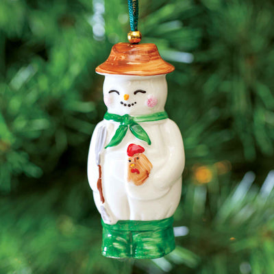 Belleek Farmer Snowman Ornament - Creative Irish Gifts