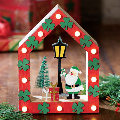 Santa Light Up Christmas Decor - Creative Irish Gifts